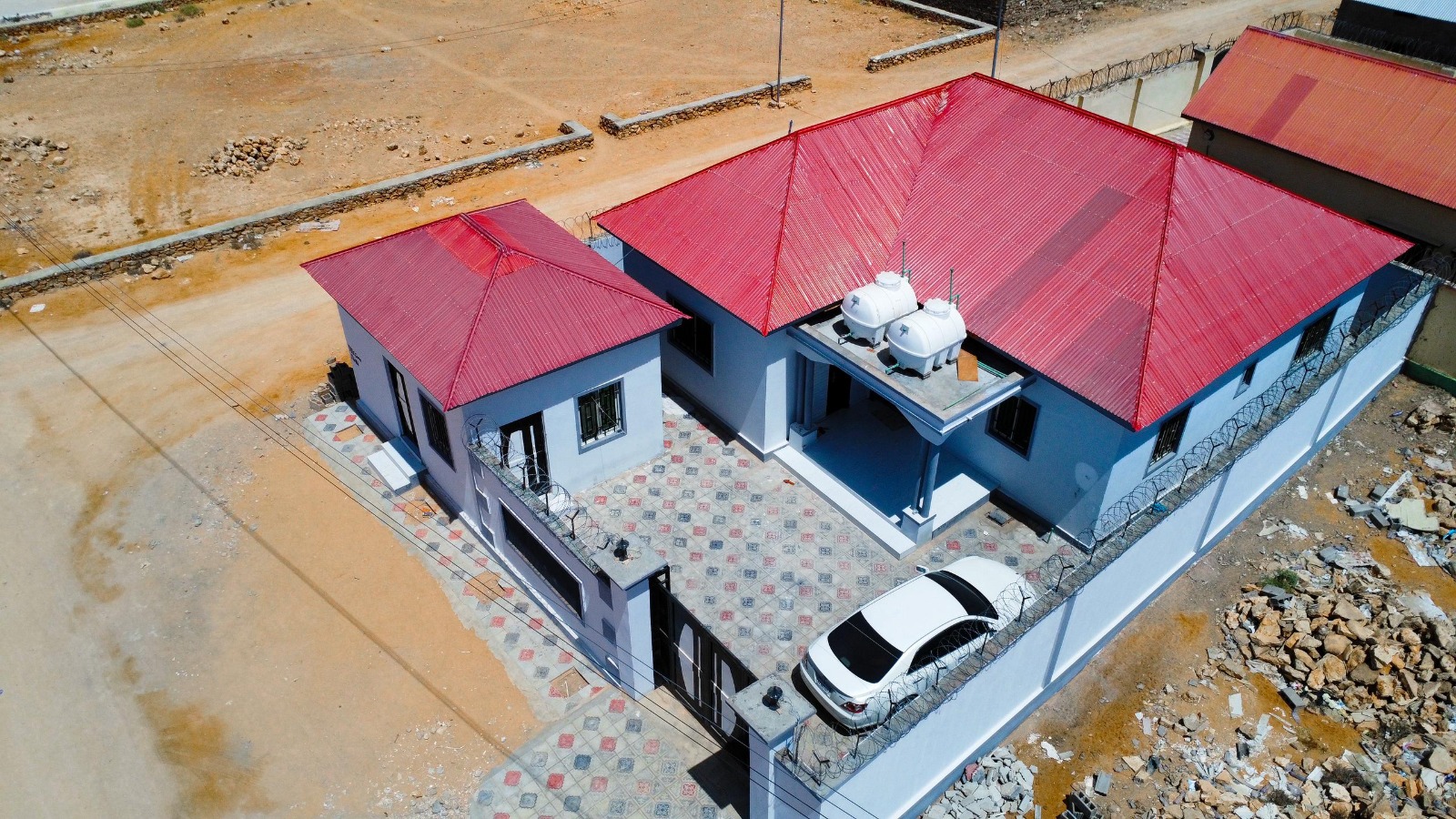 Residential compound from the air