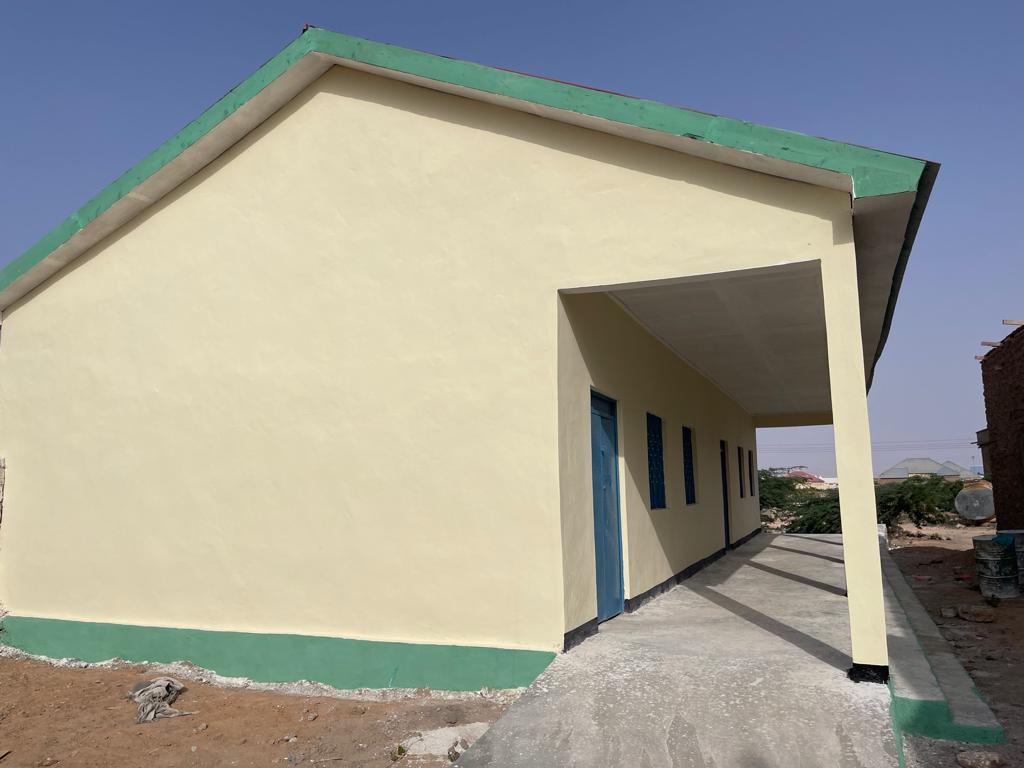 Classroom block, completed