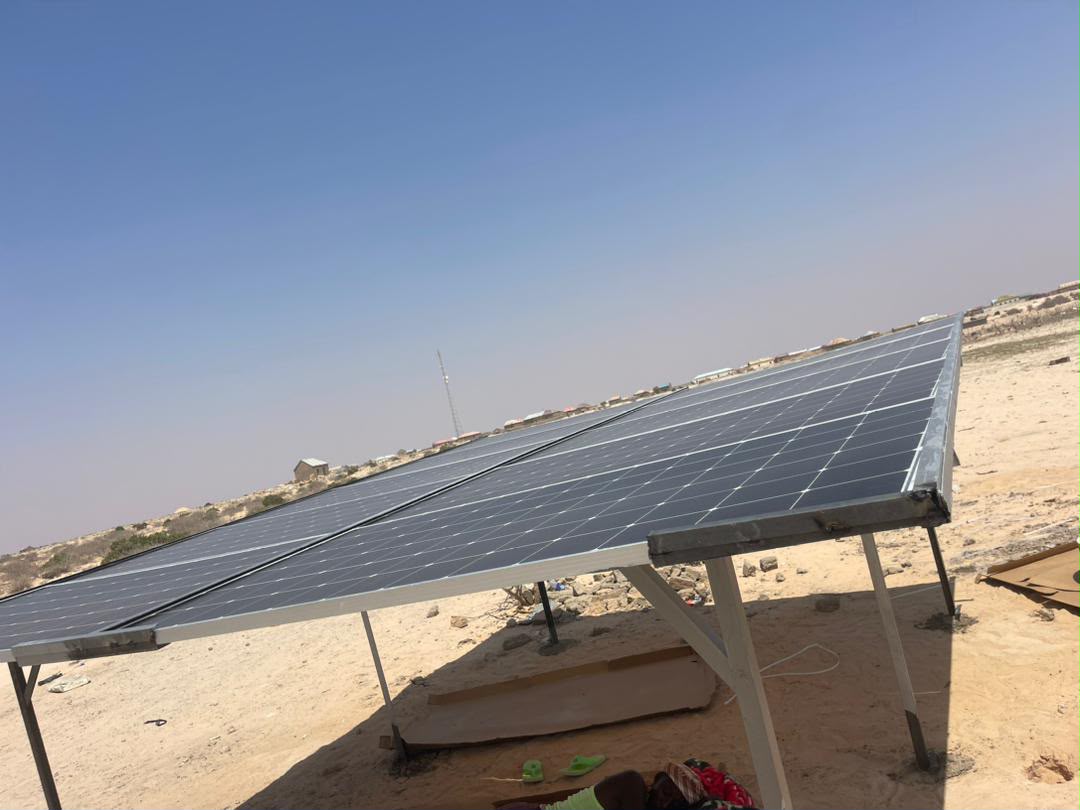 Solar array for water pumping