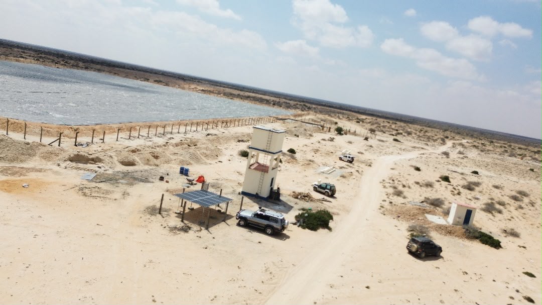 Water scheme from the air
